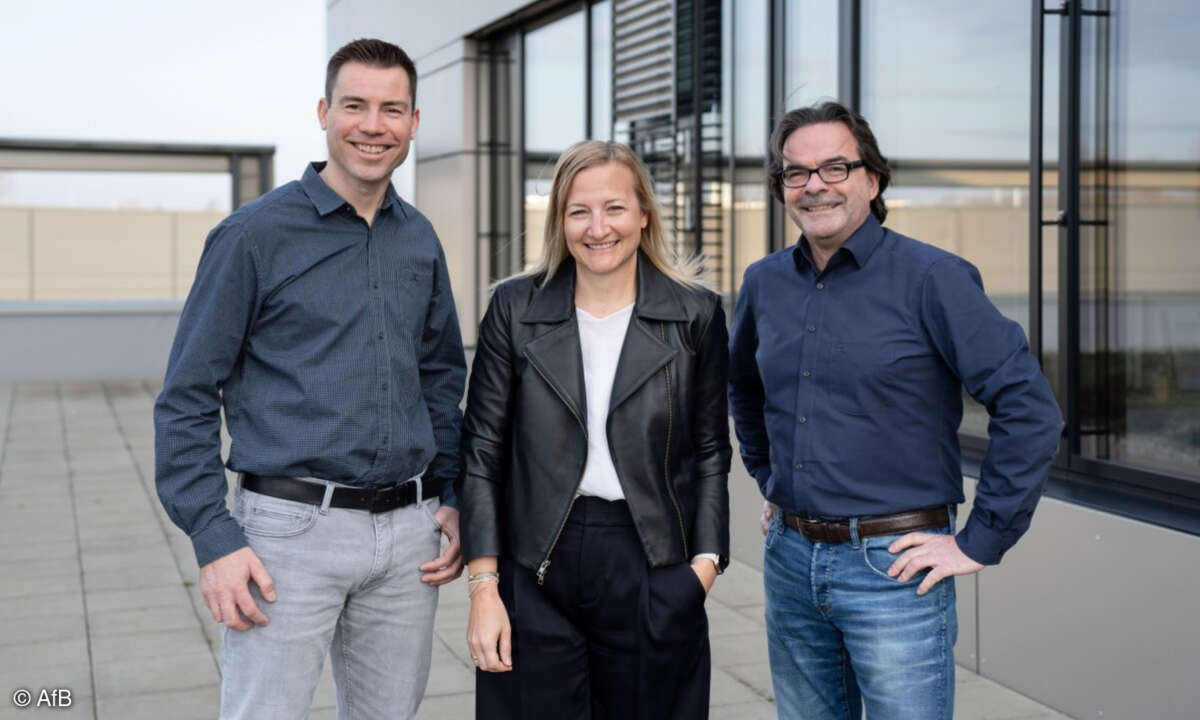 Die Geschäftsführung von AfB setzt sich ab sofort aus Daniel Büchle, Yvonne Cvilak und Mike Reif (von links) zusammen