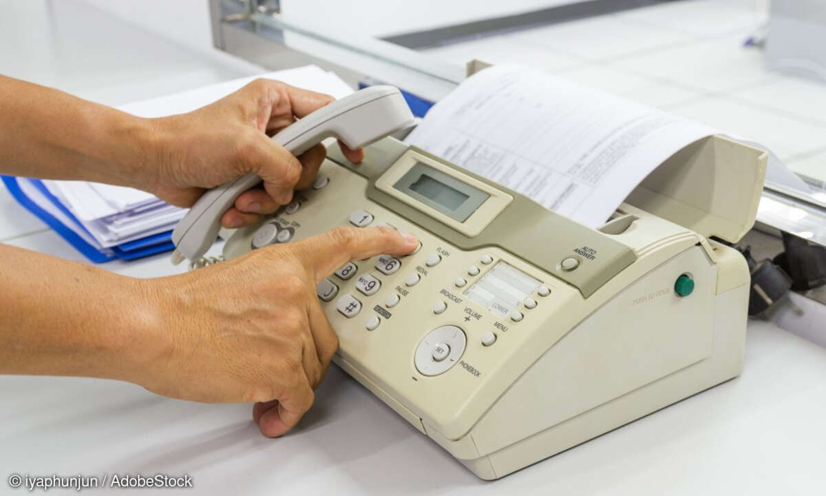 altmodisches Faxgerät
