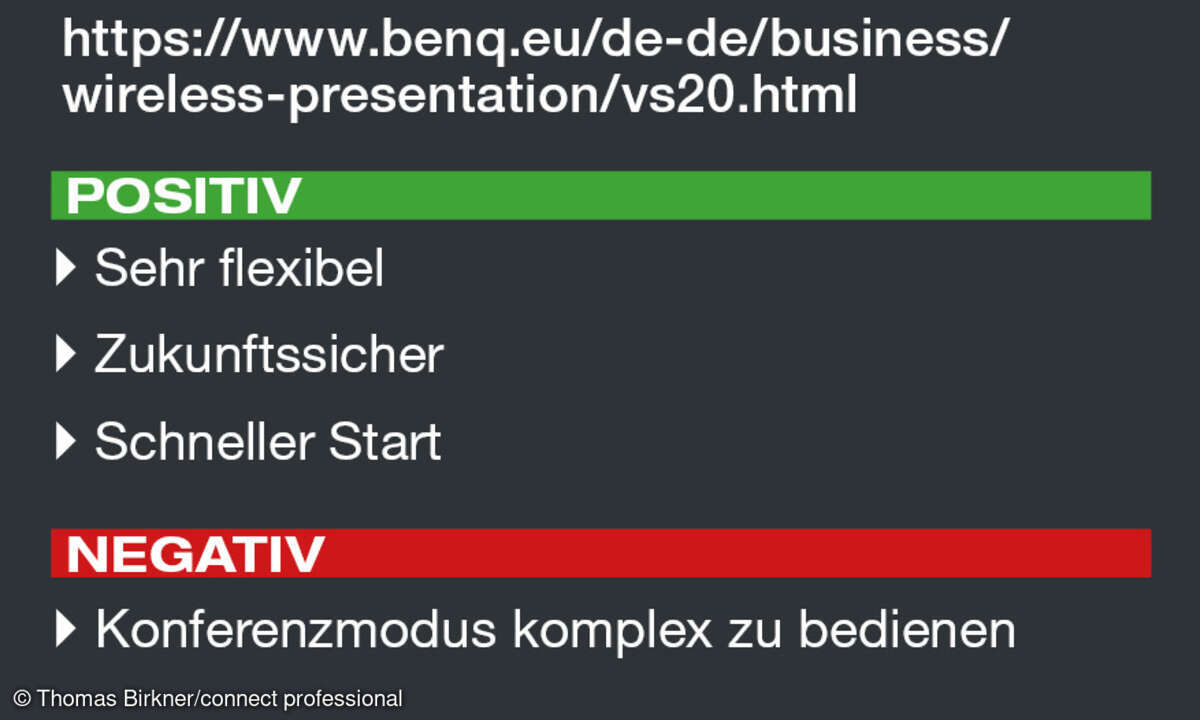 Pro Kontra BenQ VS20 InstaShow