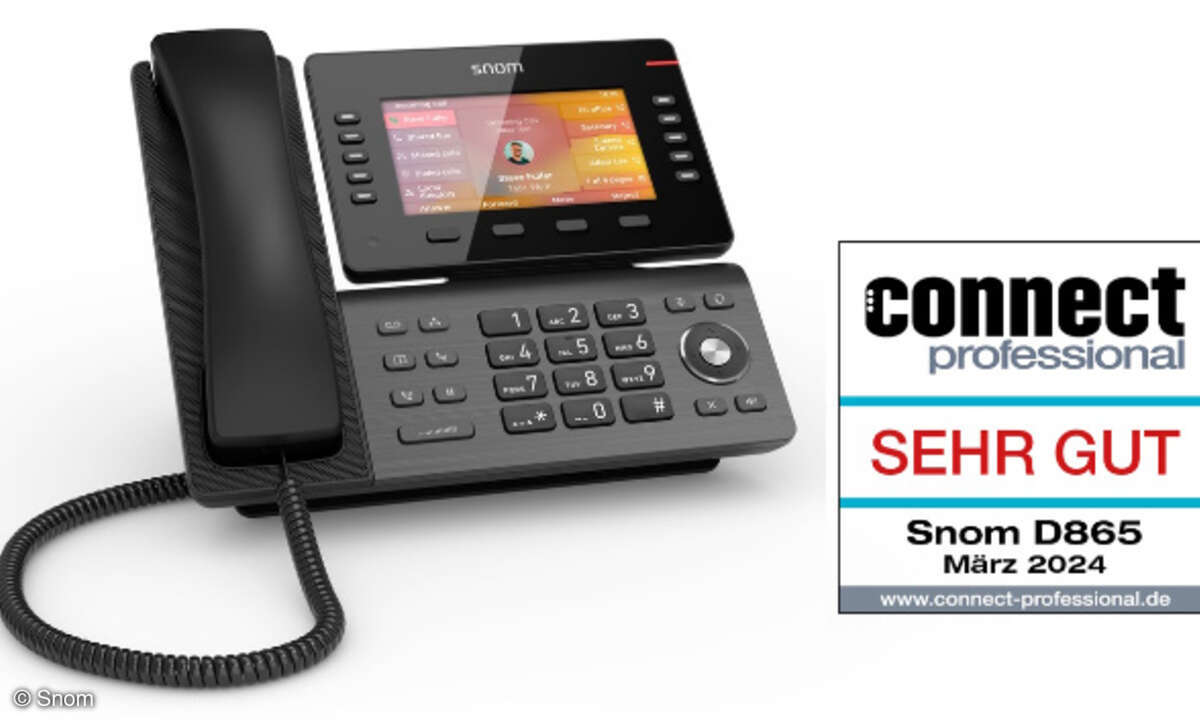 Snom D865 mit Testsiegel März 2024