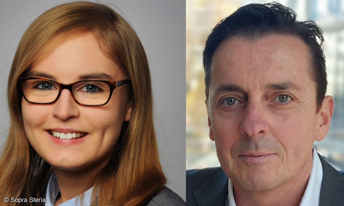 Fanziska Schmidt und Andreas Lottach, Sopra Steria