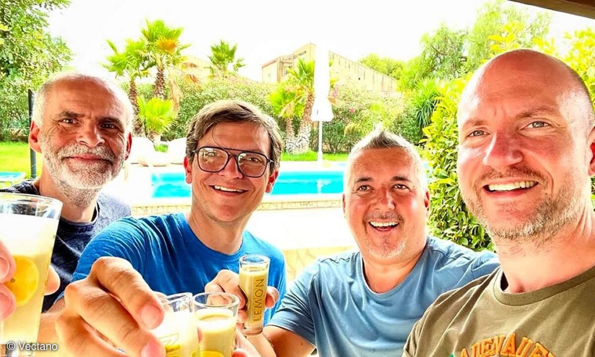 Bunte Truppe: Die Vectano-Gründer Joachim Wilkens, Kai Osthoff, Christian Fachin und Björn Friedrich (von links)