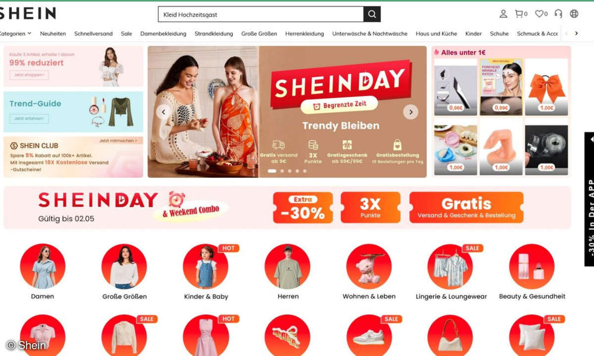Shein Startseite