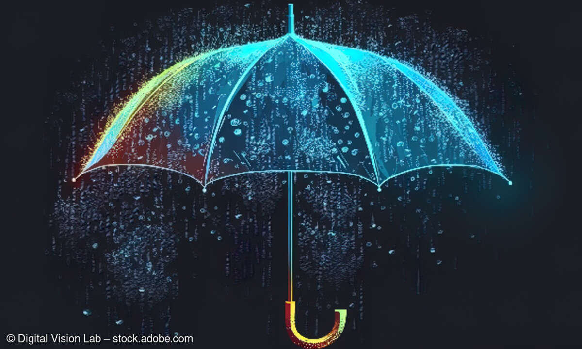 Regenschirm, Schutzschirm, Cybersicherheit