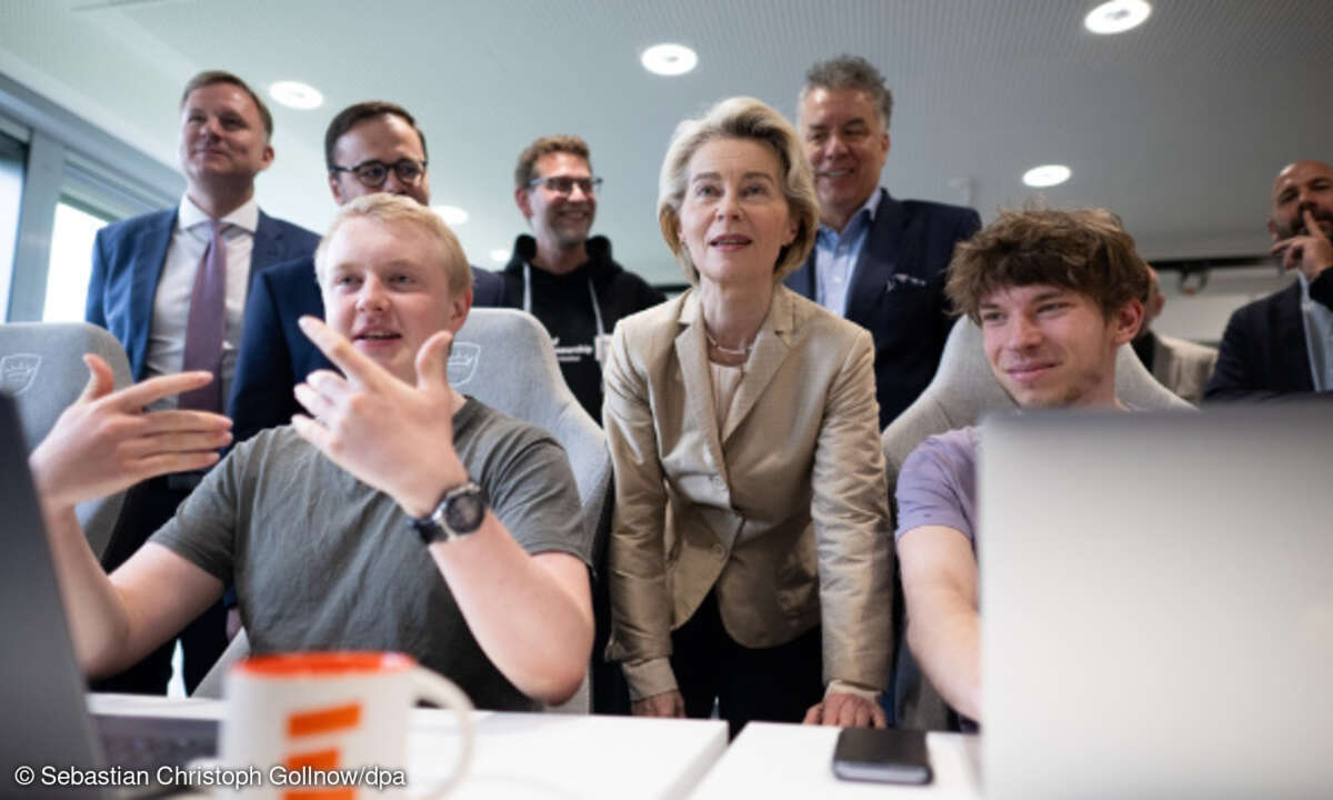 Ursula von der Leyen im Hasso-Plattner-Institut, Mai 2024