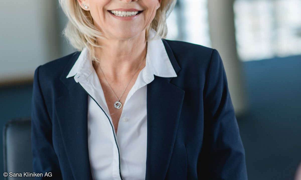 Steffi Kemp, Chief Transformation Officer (CTO) und Vorstandsmitglied der Sana Kliniken AG