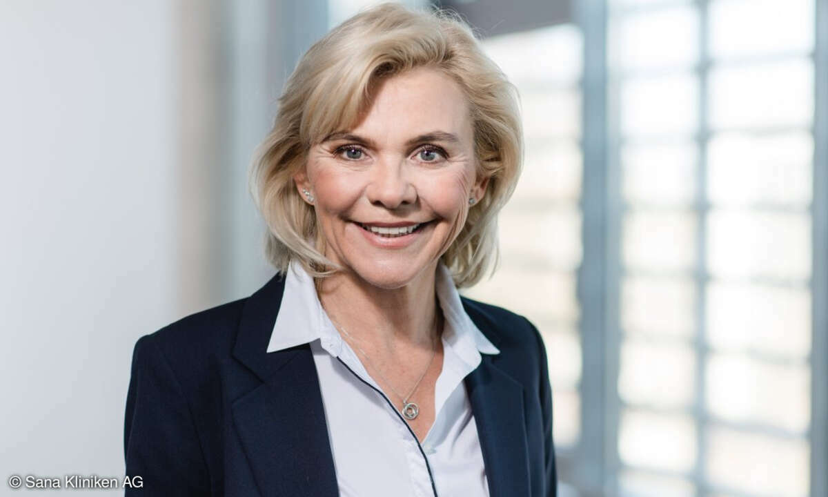 Steffi Kemp, Chief Transformation Officer (CTO) und Vorstandsmitglied der Sana Kliniken AG