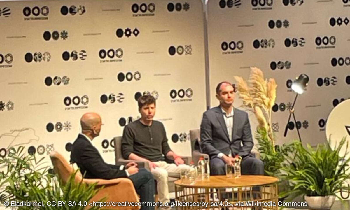 Ilya Sutskever (rechts) und Sam Altman, 2023