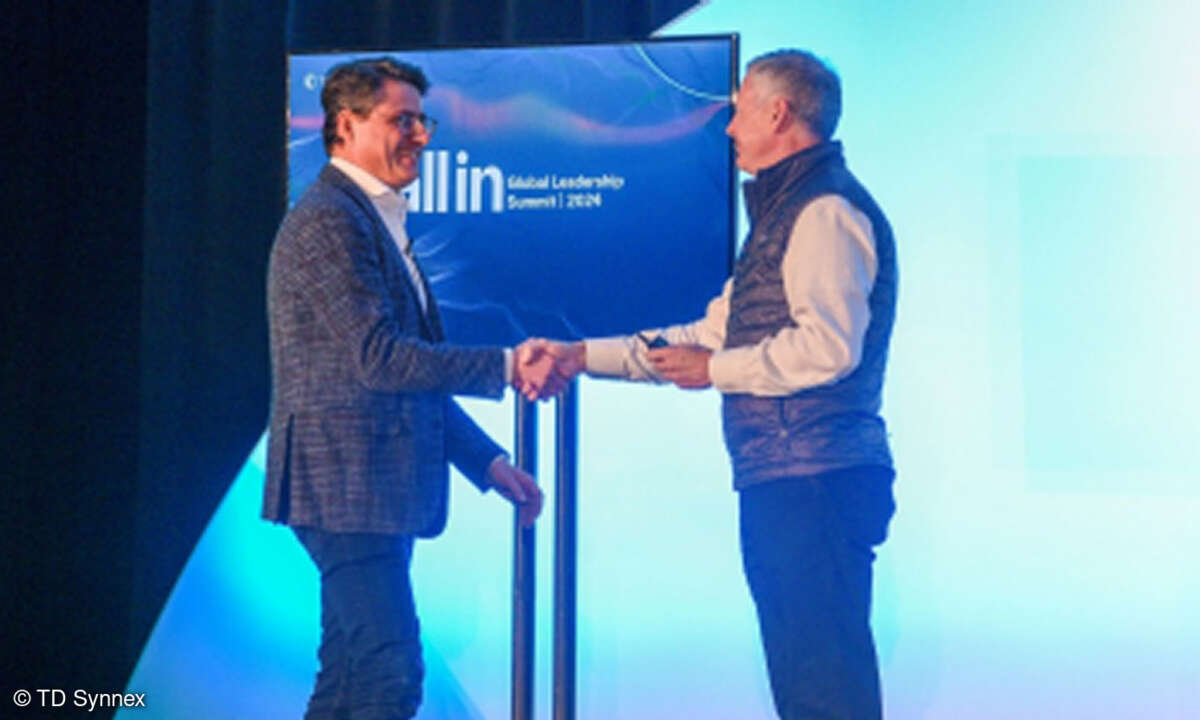 TD Synnex-CEO Patrick Zammit (links) und Vorgänger Rich Hume