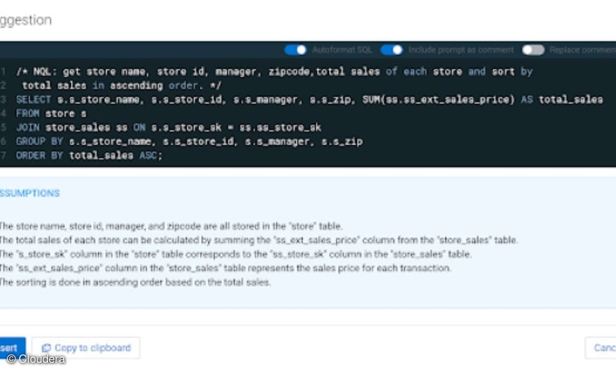 Cloudera SQL AI Assistant