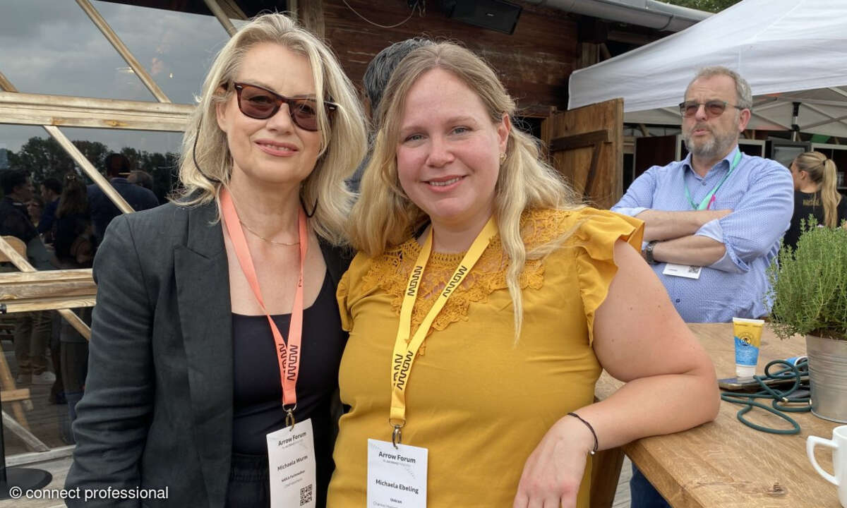 Michaela Wurm (connect professional) mit Michaela Ebeling von Unicon