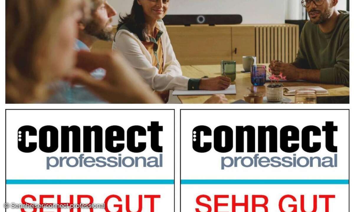Sennheiser TeamConnect Bar Solution Lifestyle kombiniert mit Siegel