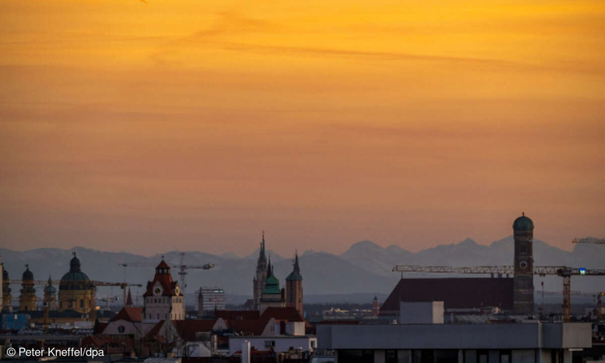 Abendstimmung über München