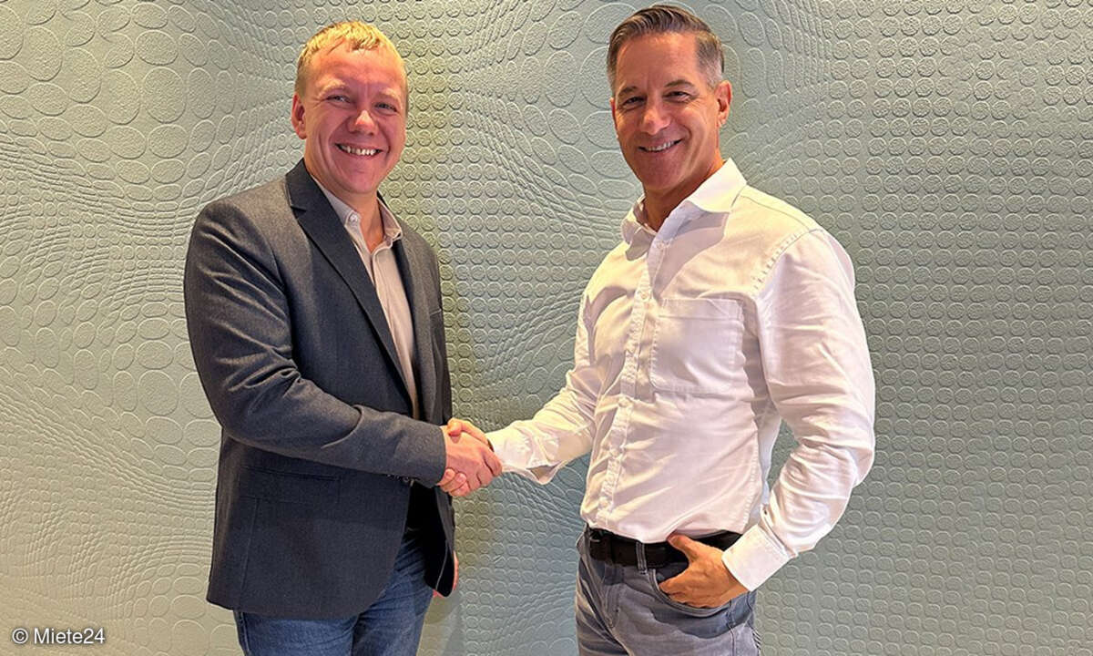 Hendrik Roosna (links), CEO von Fairown, und Miete24-Chef Heino Deubner
