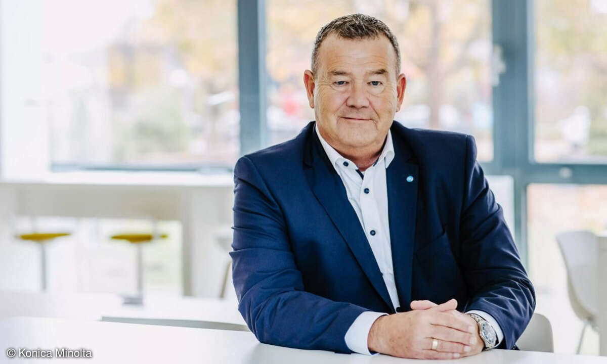 Werner Theißen, Geschäftsführer Konica Minolta für Deutschland und Österreich.