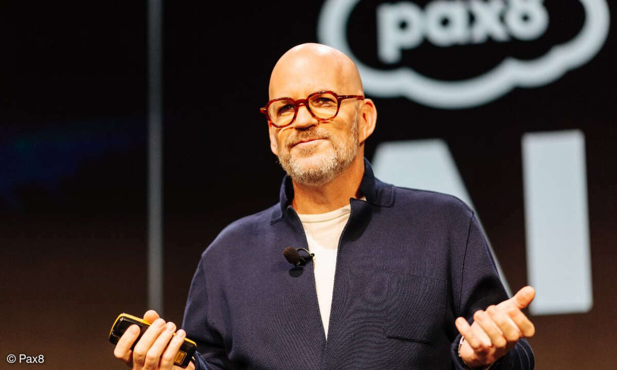 Pax8-CEO Scott Chasin kam persönlich auf die erste europaweite Partnerkonferenz in Berlin