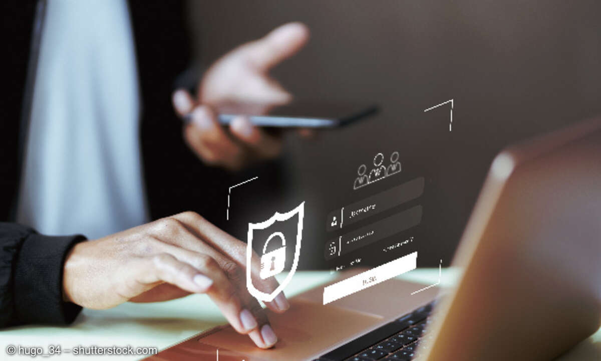 Cybersicherheit, Privacy, Fran am Laptop