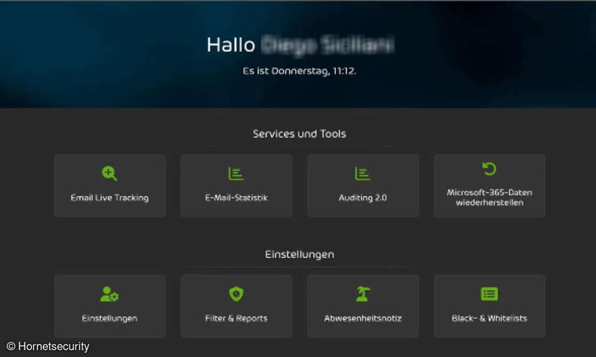 Screenshot Hornetsecurity Backup