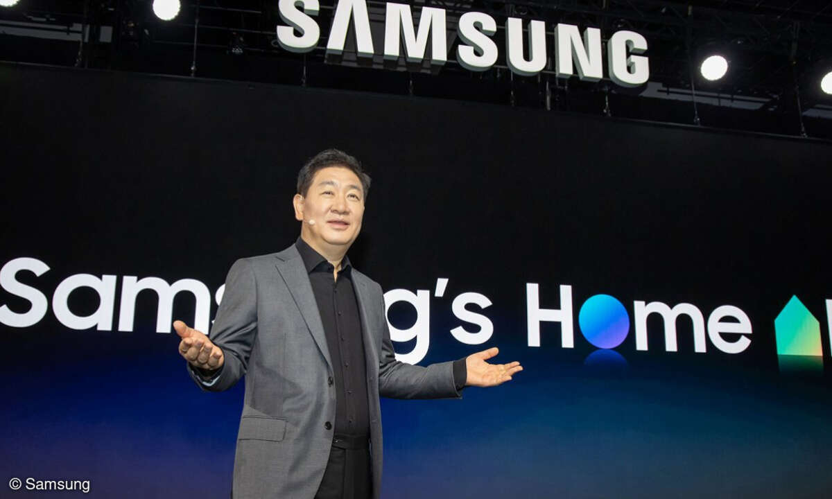 Jong-Hee (JH) Han, Vice Chairman, CEO und Head of Samsung’s Device eXperience (DX) Division, stellte auf der CES 2025 Samsungs Roadmap für Home AI vor.