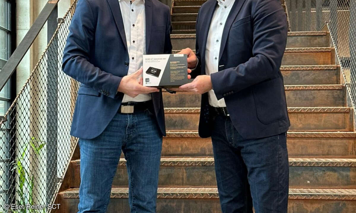 Peter Neumeier (Eset) und Thomas Peter (Reiner SCT)