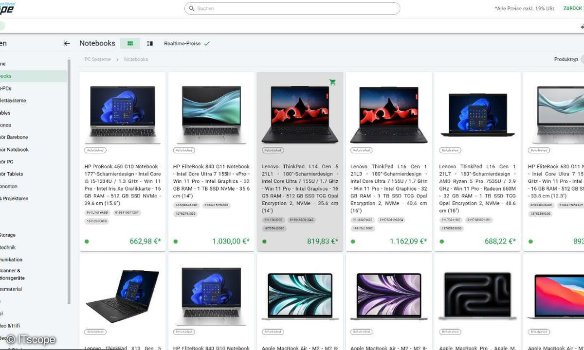 Das neue Refurbished-Portal von ITscope
