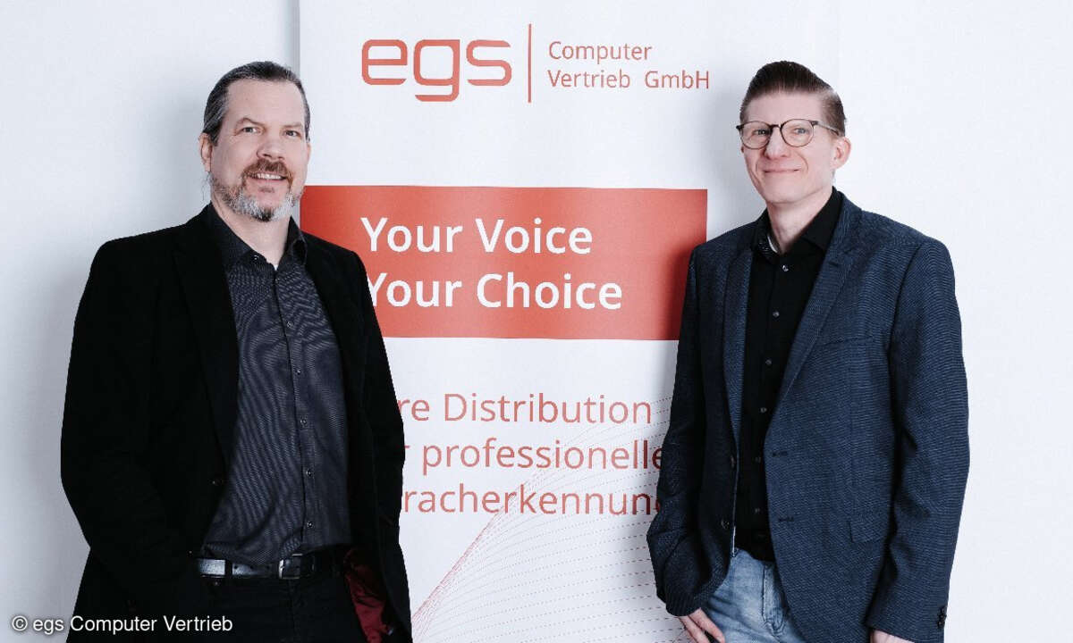 egs-Inhaber und Geschäftsführer Andreas Platt (rechts) mit Vertriebschef Jan Schneider
