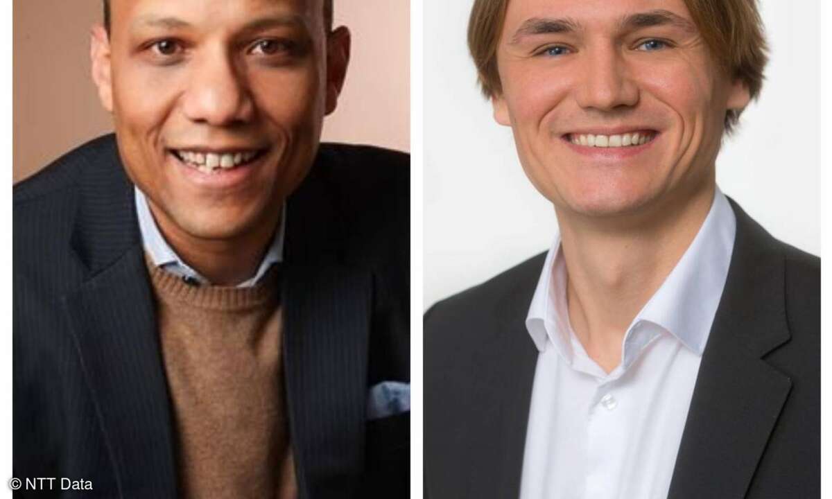 William Cobbah und Dr. Enno Kätelhön, NTT Data