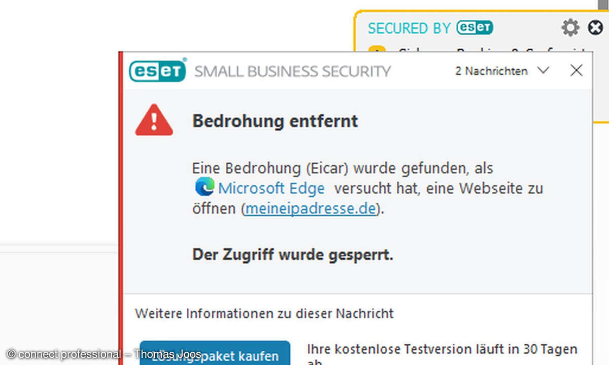 Eset Small Business Security Malware-Erkennung