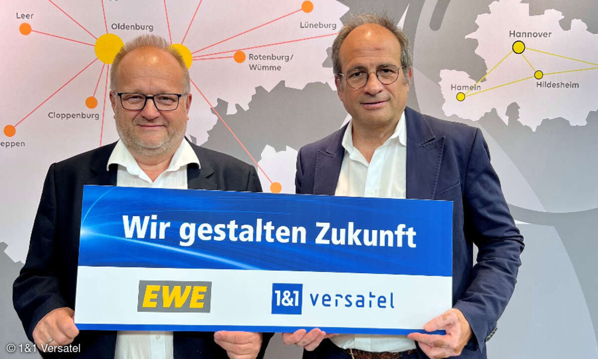 Jens Knobloch, EWE Tel und Frank Rosenberger, 1&1 Versatel