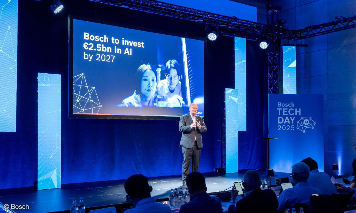 Dr. Stefan Hartung, Vorsitzender der Geschäftsführung der Robert Bosch GmbH, auf dem Bosch Tech Day 2025