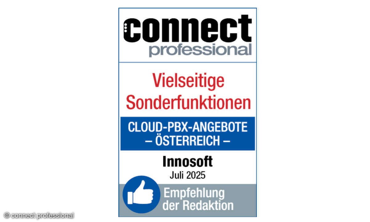 Cloud-PBX Österreich, Empfehlungssiegel Innosoft, Juli 2025