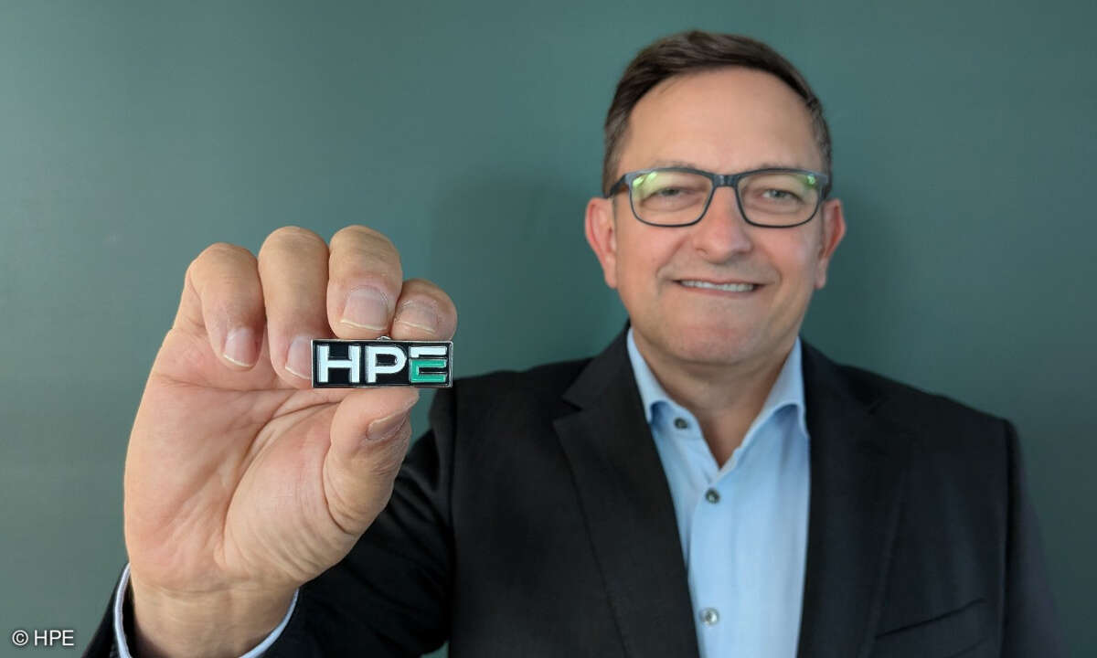 Schon mit neuen Logo: Gerry Steinberger, Director Channel & Partner Ecosystem Germany HPE
