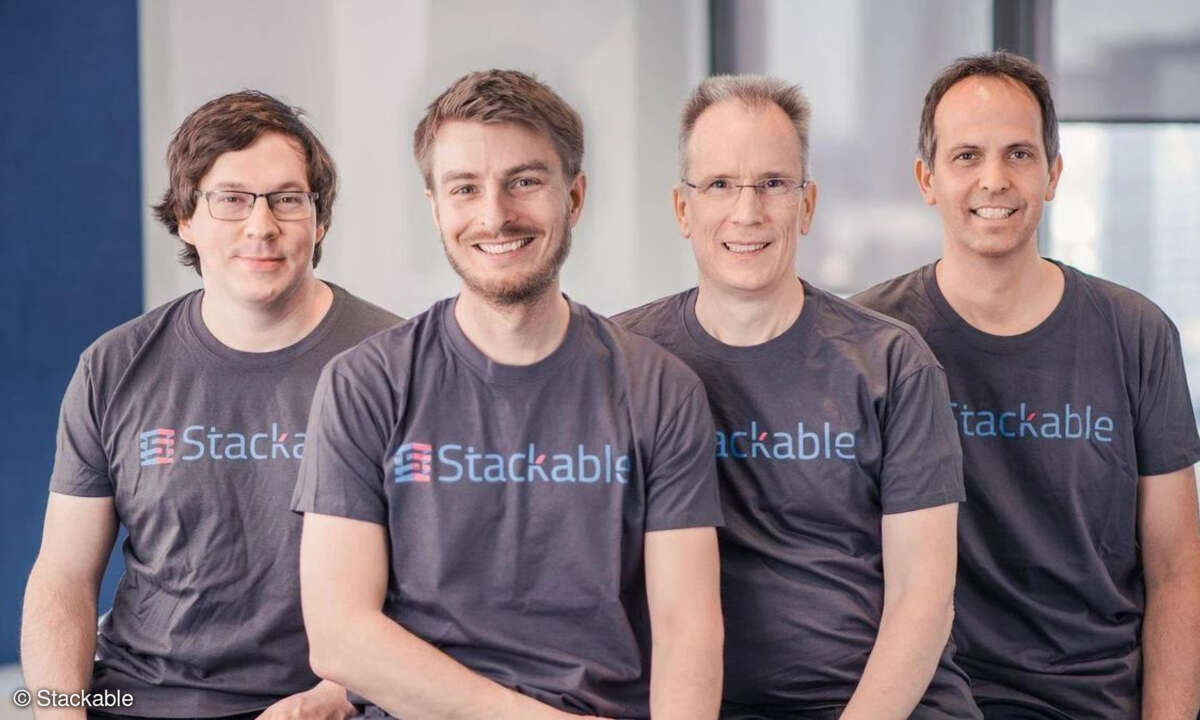 Stackable Gruppenbild v.l.n.r. Lars Francke, Sönke Liebau, Dr. Stefan Igel, Sebastian Amtage