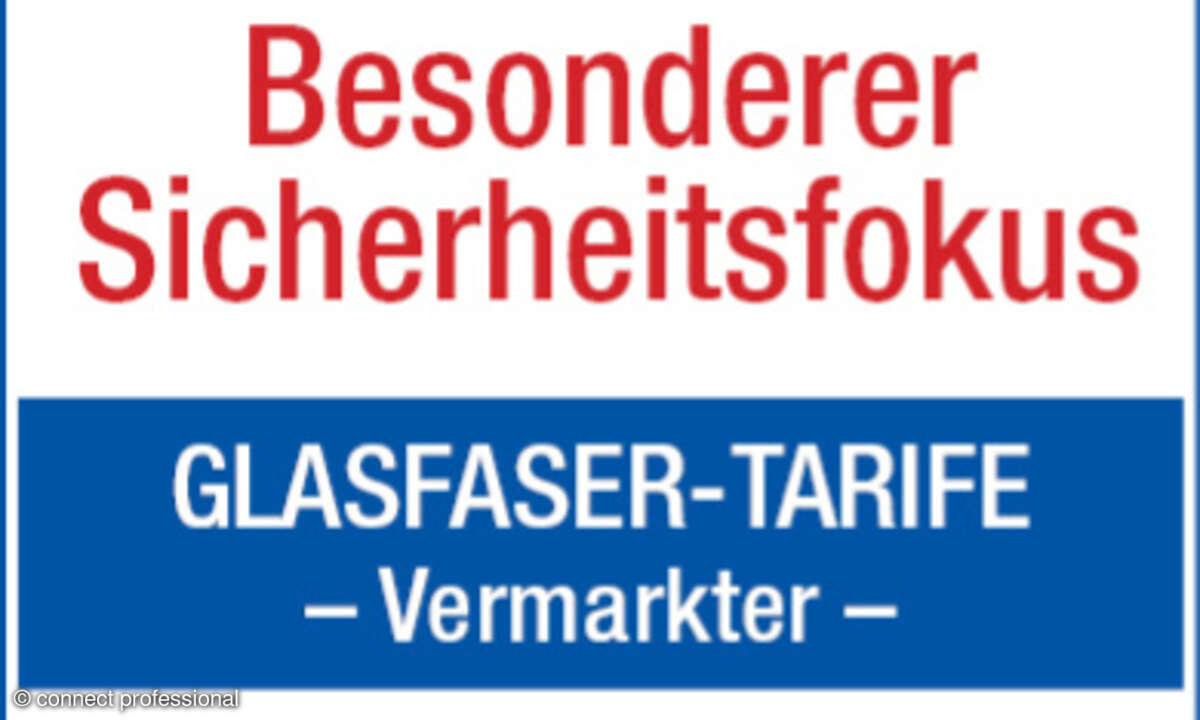 Siegel/Empfehlung 1&1 Versatel Glasfaser-Tarifcheck Vermarkter, August 2025