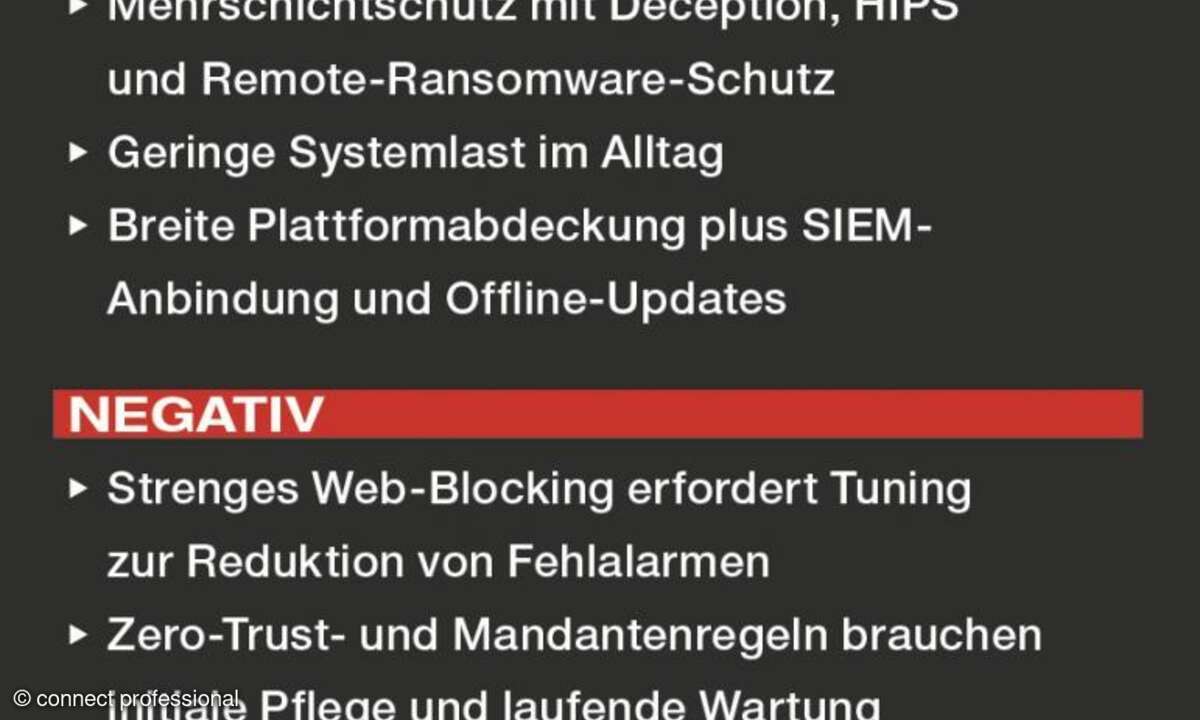 K7 On-Prem Enterprise Security Advanced, Vor- und Nachteile