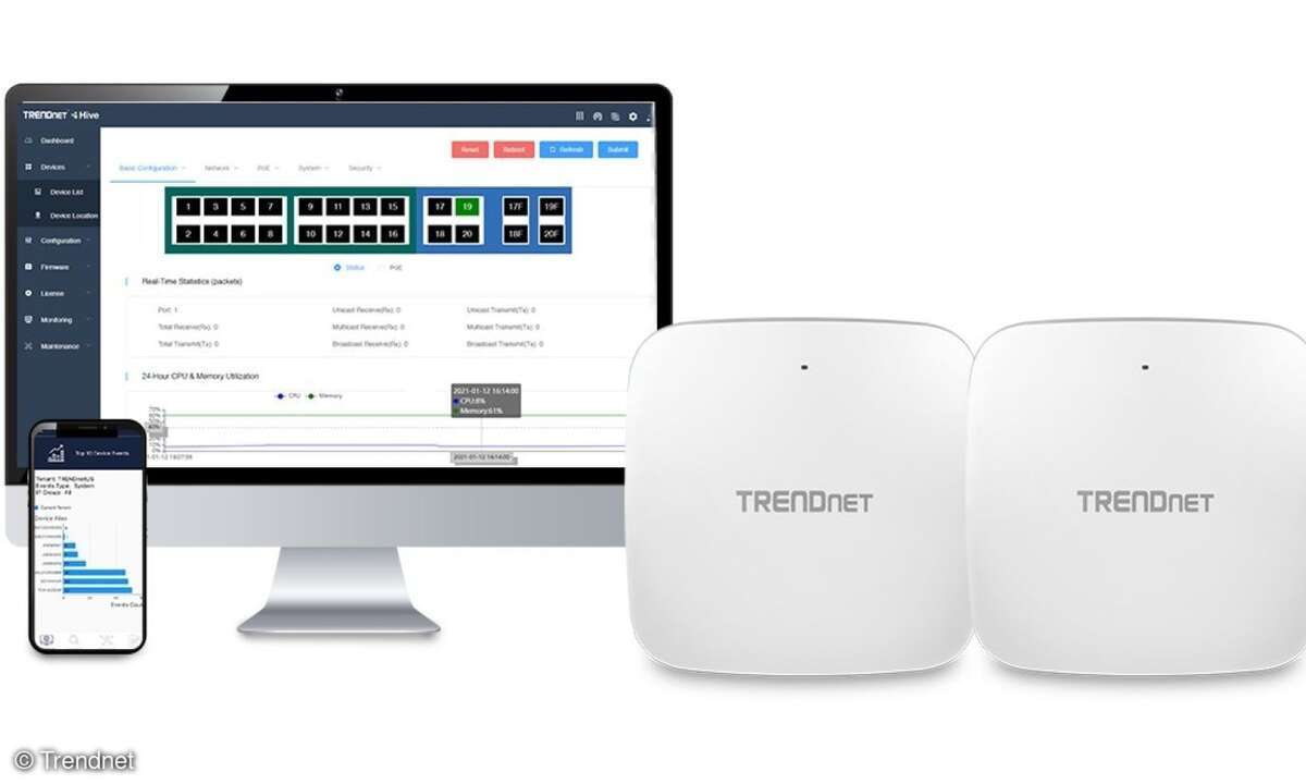 Mit der Mesh-Unterstützung für das Modell TEW-923DAP (AX3000 Dual Band WiFi 6 PoE+) lassen sich mehrere Access Points zu einem flexiblen und selbstorganisierenden Netzwerk verbinden. 