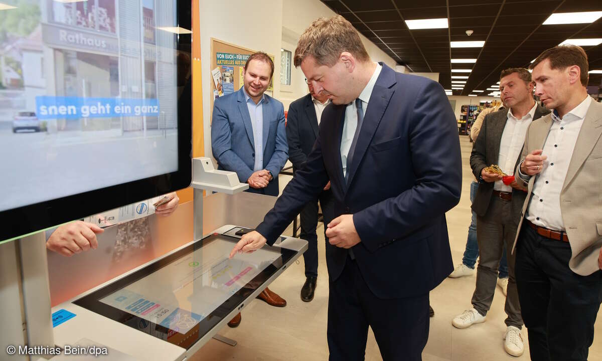 Testsäule für digitale Services