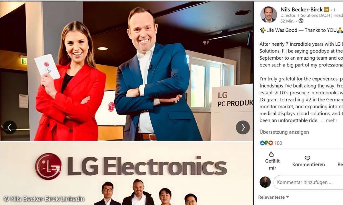 Nils Becker-Birck auf Linkedin