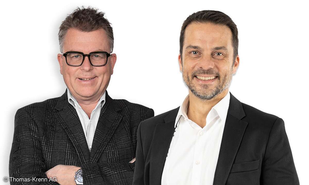 Thomas Frei und Christoph Maier (rechts) bilden den Vorstand der Thomas-Krenn AG