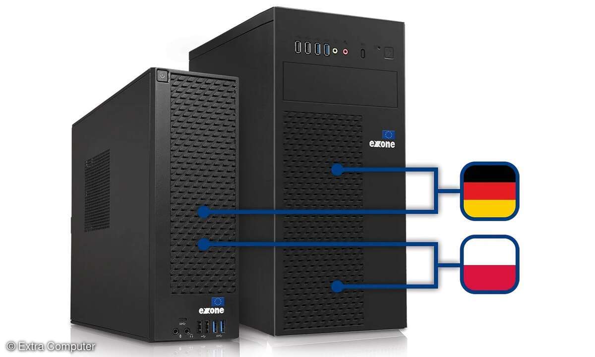 Der „Europa-PC“ von Extra Computer kommt in 2 Modellvarianten