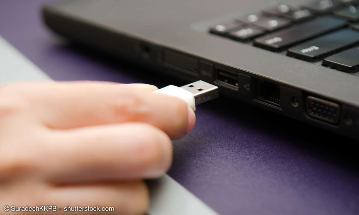 USB-Stick an Laptop