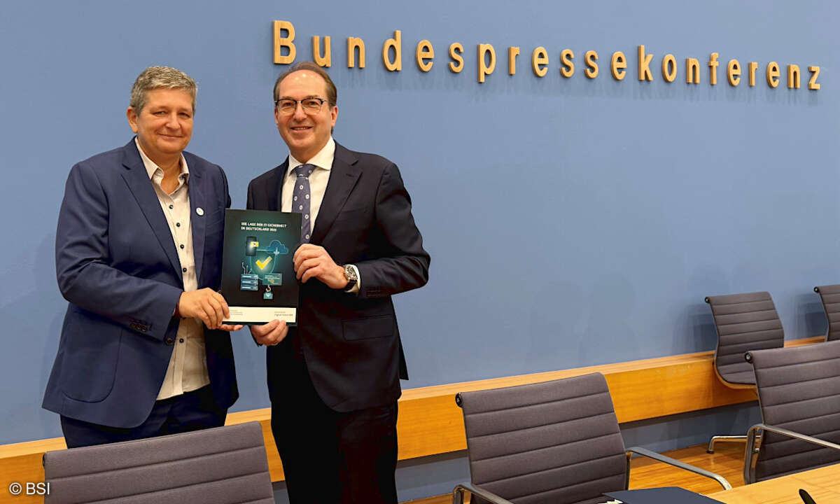 Claudia Plattner und Alexander Dobrindt