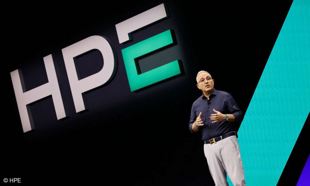 HPE-Chef Antonio Neri auf der Discover 2025 in Barcelona