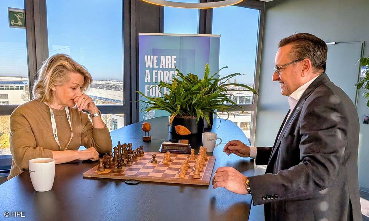 Strategische Züge macht Gerry Steinberger nicht nur am Schachbrett im Münchner Office von HPE