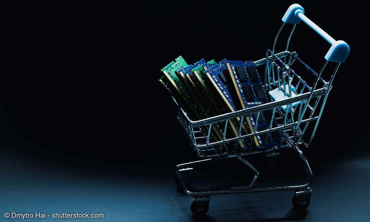 DDR Speicher in Einkaufswagen