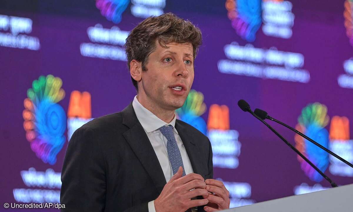 OpenAI-CEO Sam Altman auf dem AI Summit in Neu-Delhi
