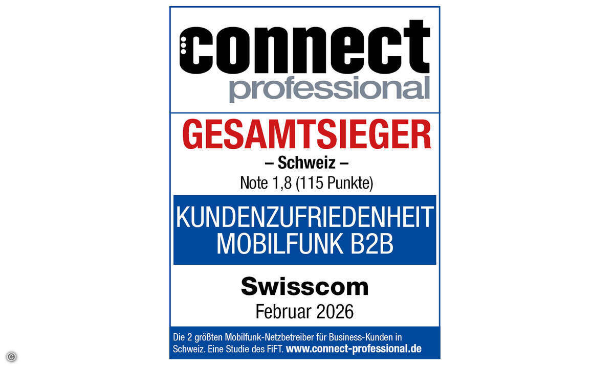 Schweiz Gesamtsieger Swisscom, KB Mobilfunk B2B 2026