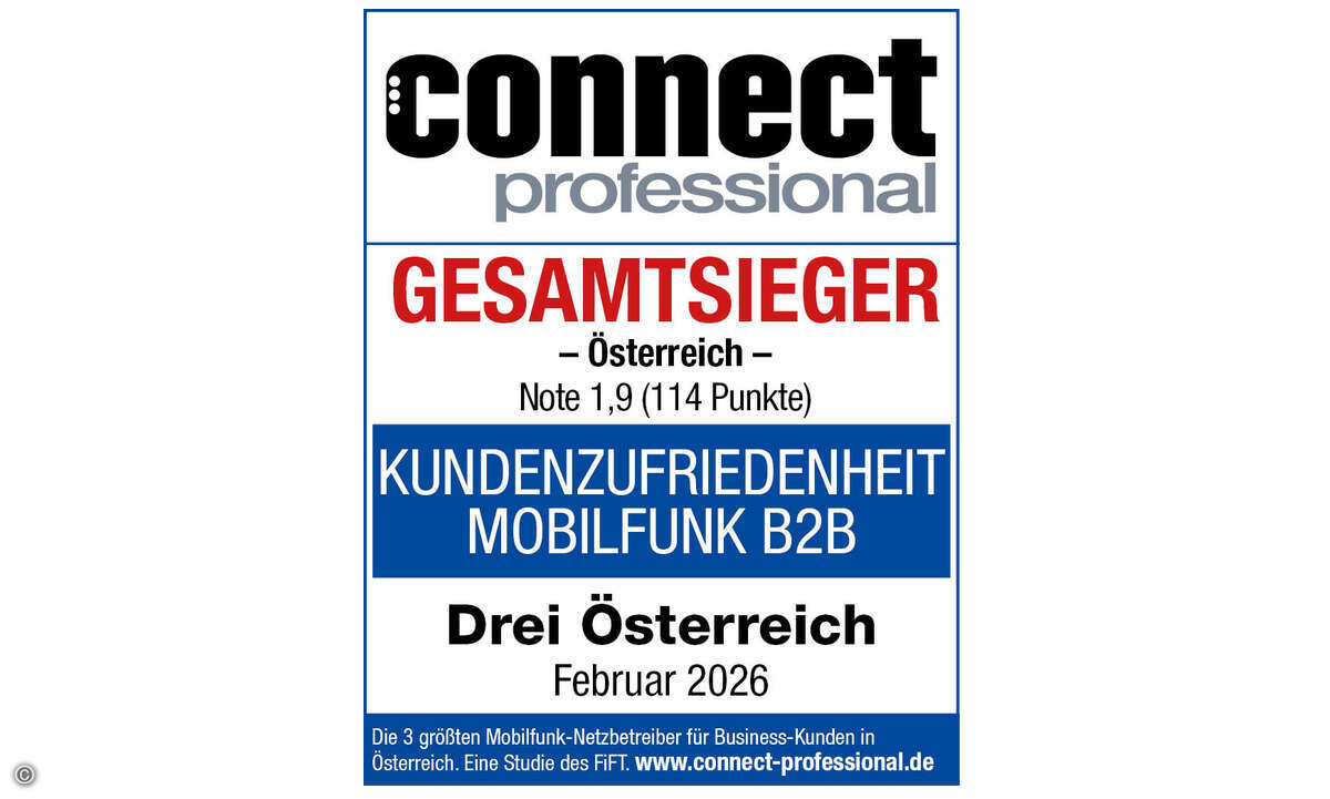 Österreich Gesamtsieger Drei Österreich, KB Mobilfunk B2B 2026