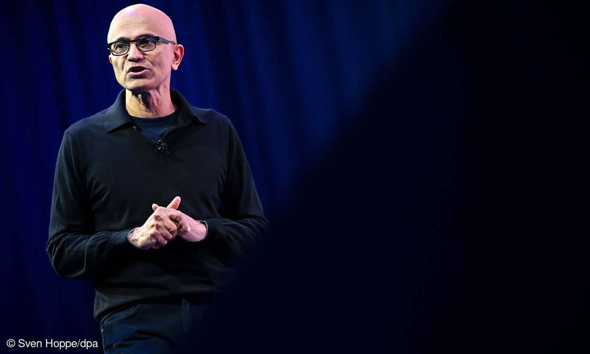 Microsoft-CEO Satya Nadella bei der Microsoft AI Tour in München
