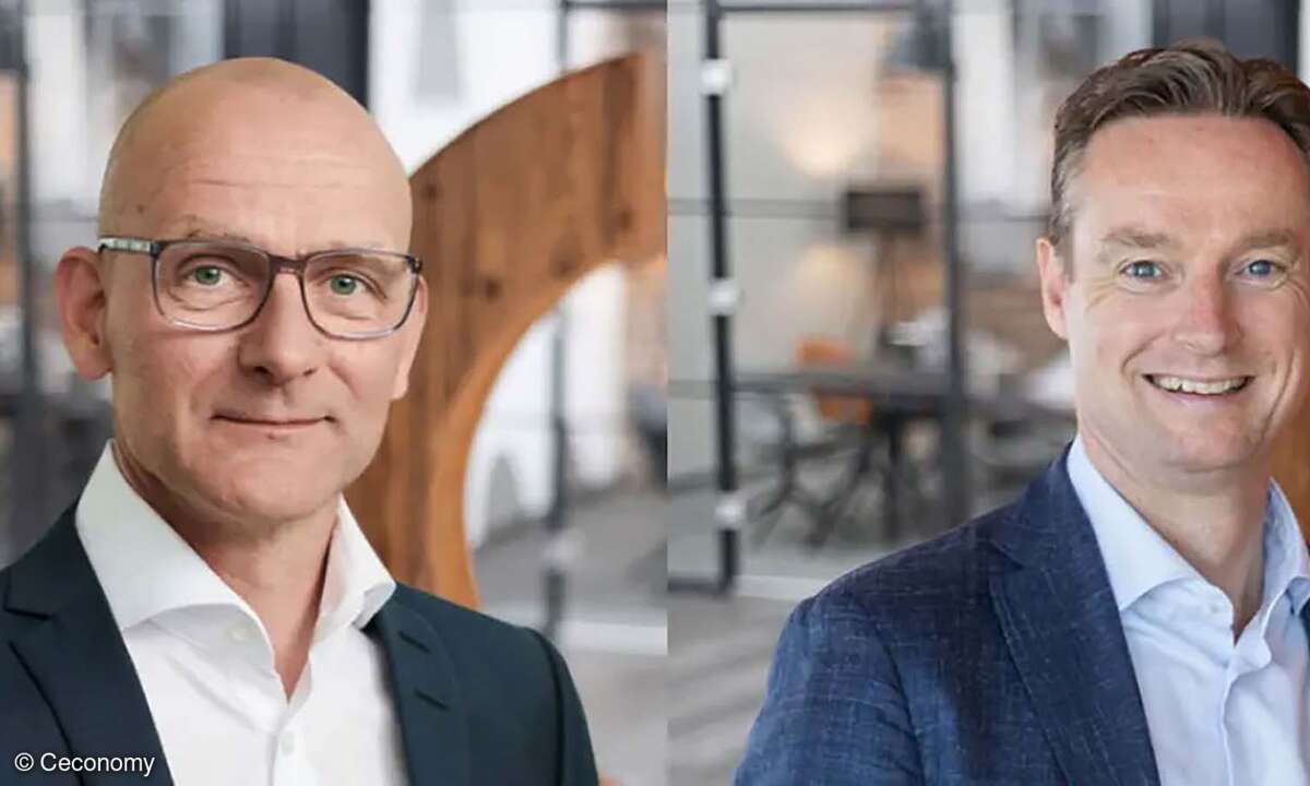 Ceconomy-Chef Kai-Ulrich Deissner (links) und Finanzvorstand Remko Rijnders